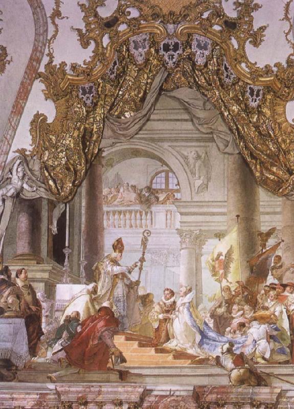 Giovanni Battista Tiepolo The Marriage of the emperor Frederick Barbarosa and Beatrice of Burgundy China oil painting art